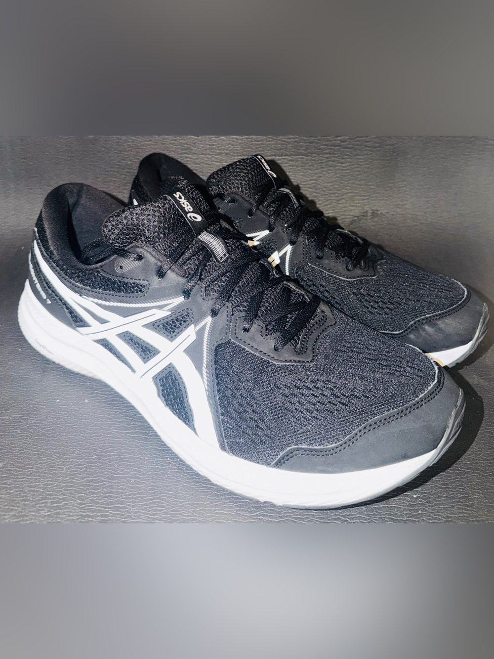 ASICS Men’s Black and White Athletic Running Shoes